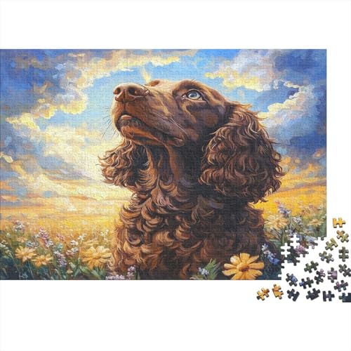 Irischer Setter Puzzlespiel 1000 Teile Puzzle Für Erwachsene Und Kinder Ab 14 Jahren, Puzzle-Motiv Erwachsenen Puzzlespiel Puzzel 1000pcs (75x50cm) von VUDBELAFC