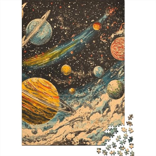Kosmisches Weltall Puzzle 1000 Teile Schwer Puzzle Spielzeug Pädagogisches Spiel Impossible Herausforderungsspielzeug Für Erwachsene Und Kinder Ab 12 Jahren 1000pcs (75x50cm) von VUDBELAFC