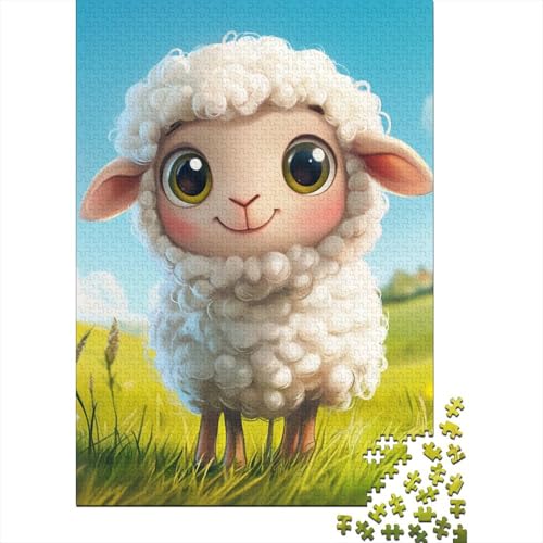 Lamm Puzzle 1000 Teile Schwer Puzzle Spielzeug Pädagogisches Spiel Impossible Herausforderungsspielzeug Für Erwachsene Und Kinder Ab 12 Jahren 1000pcs (75x50cm) von VUDBELAFC
