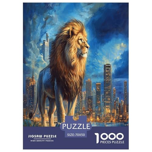 Löwen Puzzle 1000-teilige Schwer Puzzle Spielzeug Lernspiel Impossible Herausforderungsspielzeug Für Erwachsene Und Kinder Ab 14 Jahren 70x50cm/1000pcs Löwen Puzzle 1000-teilige Schwer Puzzle Spielzeug Lernspiel Impossible Herausforderungsspielzeug Für Erwachsene Und Kinder Ab 14 Jahren 70x50cm/1000pcs von VUDBELAFC