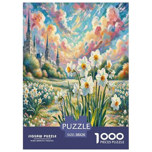 Narziss Puzzle 1000 Teile Schwer Puzzle Spielzeug Pädagogisches Spiel Impossible Herausforderung Spielzeug Für Erwachsene Und Kinder Ab 14 Jahren 38x26cm/1000pcs von VUDBELAFC