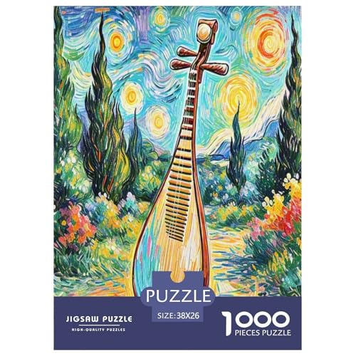 Pipa Puzzle 1000 Teile Schwer Puzzle Spielzeug Lernspiel Impossible Herausforderungsspielzeug Für Erwachsene Und Kinder Ab 12 Jahren 38x26cm/1000pcs von VUDBELAFC