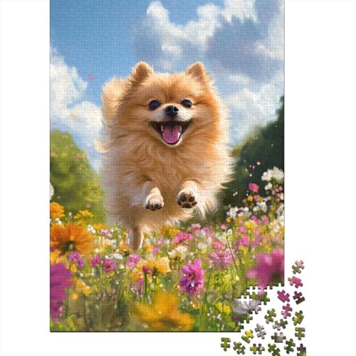 Pomeranier Puzzles 1000-teilige Schwer Puzzle Spielzeug Lernspiel Impossible Herausforderungsspielzeug Für Erwachsene Und Kinder in Bewährter 1000pcs (75x50cm) von VUDBELAFC