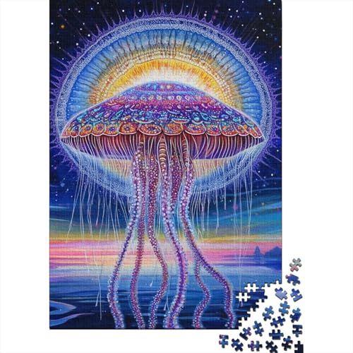 Qualle Puzzle 1000 Teile Schwer Puzzle Spielzeug Pädagogisches Spiel Impossible Herausforderungsspielzeug Für Erwachsene Und Kinder Ab 14 Jahren 1000pcs (75x50cm) von VUDBELAFC