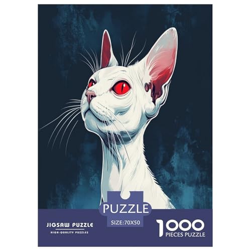 Sphinx Katze Puzzle 1000-teilige Schwer Puzzle Spielzeug Lernspiel Impossible Herausforderung Spielzeug Für Erwachsene Und Kinder in Bewährter 70x50cm/1000pcs Sphinx Katze Puzzle 1000-teilige Schwer Puzzle Spielzeug Lernspiel Impossible Herausforderung Spielzeug Für Erwachsene Und Kinder in Bewährter 70x50cm/1000pcs von VUDBELAFC