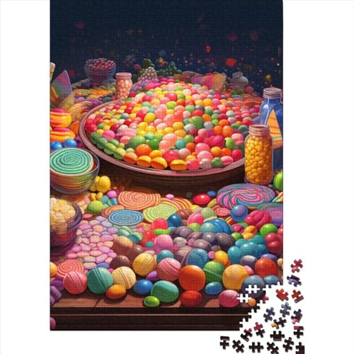 Süßigkeitenladen Puzzle 1000 Teile Schwer Puzzle Spielzeug Pädagogisches Spiel Impossible Herausforderungsspielzeug Für Erwachsene Und Kinder in Bewährter 1000pcs (75x50cm) von VUDBELAFC