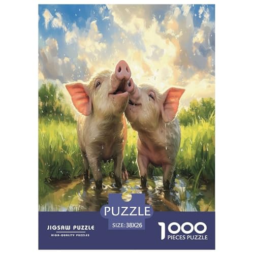 Tiere Puzzle 1000-teilige Schwer Puzzle Spielzeug Lernspiel Impossible Herausforderungsspielzeug Für Erwachsene Und Kinder Ab 12 Jahren 38x26cm/1000pcs von VUDBELAFC