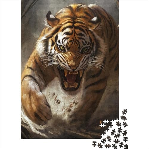 Tiger Puzzles 1000 Teile Schwer Puzzle Spielzeug Pädagogisches Spiel Impossible Herausforderungsspielzeug Für Erwachsene Und Kinder Ab 14 Jahren 1000pcs (75x50cm) von VUDBELAFC