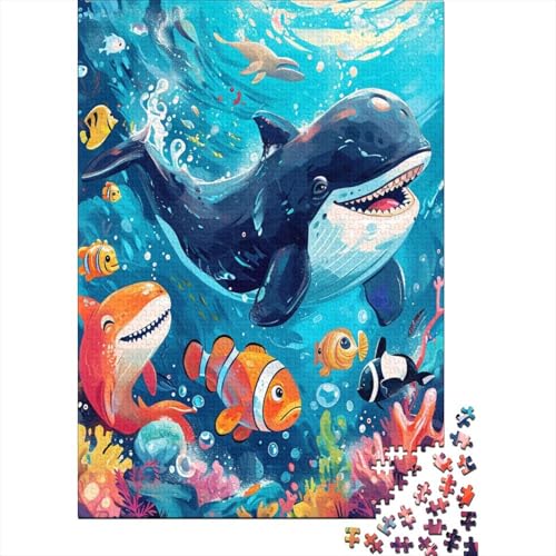Wal Puzzle 1000-teilige Schwer Puzzle Spielzeug Pädagogisches Spiel Impossible Herausforderung Spielzeug Für Erwachsene Kinder 1000pcs (75x50cm) von VUDBELAFC
