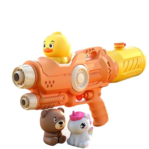 Wasserpistole Einhorn für Kinder & Erwachsene, 500 ML Wasserspritzpistole mit 5-8m Reichweite, Wasserblaster Spielzeug mit doppeltem Spray für Mädchen Junge, Partys, Sommer Pool, Strand (Gelb, 35cm) Wasserpistole Einhorn für Kinder & Erwachsene, 500 ML Wasserspritzpistole mit 5-8m Reichweite, Wasserblaster Spielzeug mit doppeltem Spray für Mädchen Junge, Partys, Sommer Pool, Strand (Gelb, 35cm) von VUKHWX