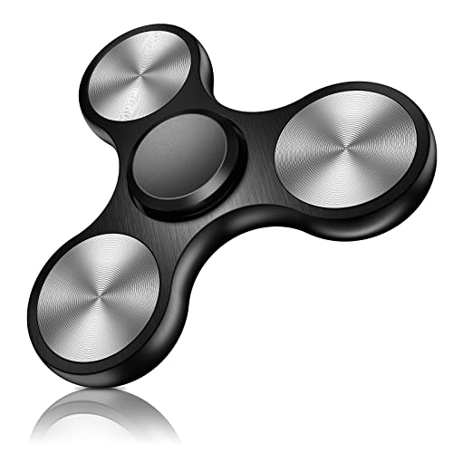 Vunake Fidget Spinner EDC Special Hochleistungs Hand Spinner Fidget Toy Metall Edelstahl Lager 2-5 Min Anti Stress Relief Finger Spinner Spielzeug ADHD Tri-Spinner für Erwachsene und Kinder Schwarz Vunake Fidget Spinner EDC Special Hochleistungs Hand Spinner Fidget Toy Metall Edelstahl Lager 2-5 Min Anti Stress Relief Finger Spinner Spielzeug ADHD Tri-Spinner für Erwachsene und Kinder Schwarz von Vunake