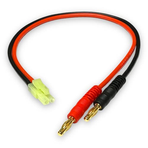 Premium Lipo Akku Ladekabel mit Mini Tamiya kompatibel Japan 9,5mm Steckverbinder Stecker 30cm 14AWG 2.5mm² Kabel von VUNIVERSUM