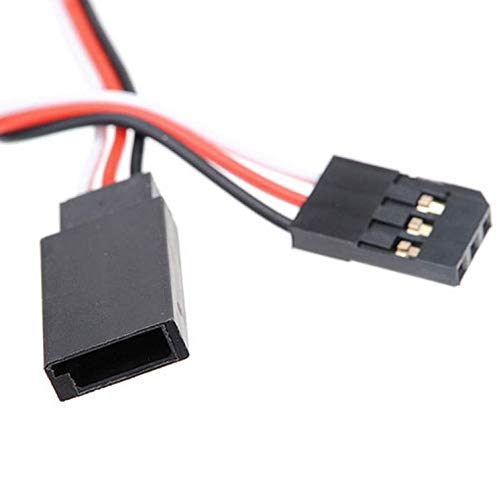 VUNIVERSUM 5 Stück 15cm Premium Servo Verlängerungskabel Servokabe Futaba Robbe Hitec kompatibel Male und Female Stecker Servo Verlängerung 26AWG Modellbau von VUNIVERSUM