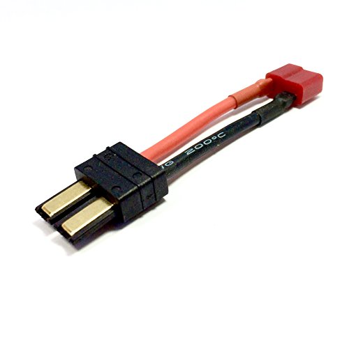 1x Stück Premium Adapter Traxxas Stecker Male auf T-Dean Buche Female Goldstecker Verpolsicher für Lipo Akku Adapterkabel von Mr.Stecker Modellbau® von VUNIVERSUM