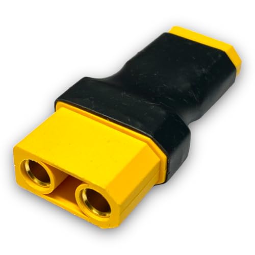 1x Stück Premium Adapter XT90 Stecker Buchse Female Weiblich auf XT60 Male Kabel Adapterkabel Hochstrom für Lipo Akku von Mr.Stecker Modellbau® von VUNIVERSUM