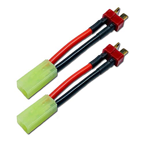 2 Stück Premium Adapterkabel Adapter Mini Nylon Japan 9,5mm Steckverbinder Male Buchse auf T-Dean Stecker Male T-Stecker Goldstecker 14AWG Kabel für Lipo Akku kompatibel zu Tamiya 2 Stück Premium Adapterkabel Adapter Mini Nylon Japan 9,5mm Steckverbinder Male Buchse auf T-Dean Stecker Male T-Stecker Goldstecker 14AWG Kabel für Lipo Akku kompatibel zu Tamiya von VUNIVERSUM