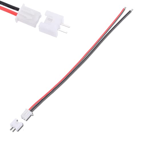 VUNIVERSUM 1 Stück Premium 2Pin 2.5 JST-XH 2.5mm XH Stecker inkl. 15cm 24AWG Kabel + Buchse Lose für Lipo Akku von Mr. Stecker Modellbau® (1 Set) von VUNIVERSUM
