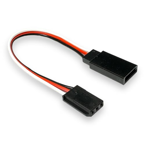 VUNIVERSUM 10 Stück 20cm Premium Servo Verlängerungskabel Servokabel mit Futaba Robbe Hitec JR Stecker auf Buchse Servo Verlängerung 26AWG von Mr.Stecker Modellbau® von VUNIVERSUM