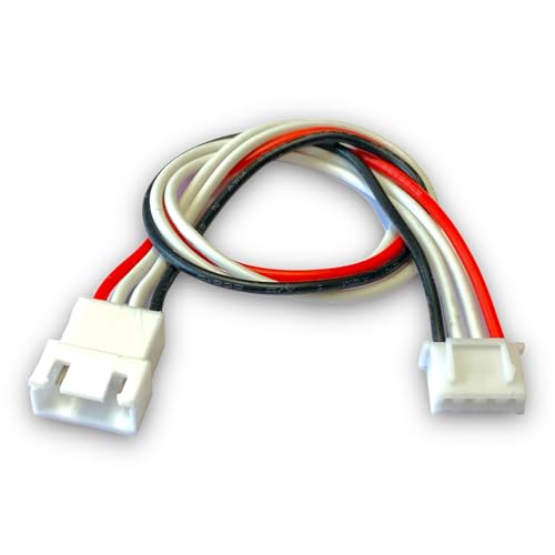 VUNIVERSUM 10x Stück JST-XH Premium 3S 4Pin 30cm Balancerkabel Balancer Kabel Verlängerung Ladekabel XH Stecker auf Buchse 24AWG Adapterkabel für 11.1V Lipo Modellbau von VUNIVERSUM
