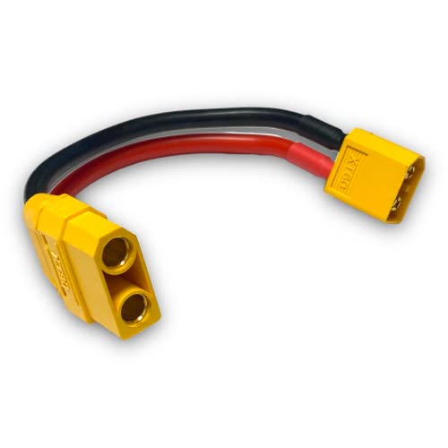 VUNIVERSUM 1x Premium Adapter XT90 Female Buchse auf XT60 Stecker Männlich Male 10cm 12AWG Kabel Adapterkabel Hochstrom für Lipo Akku VUNIVERSUM 1x Premium Adapter XT90 Female Buchse auf XT60 Stecker Männlich Male 10cm 12AWG Kabel Adapterkabel Hochstrom für Lipo Akku von VUNIVERSUM