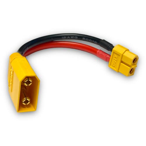 VUNIVERSUM 1x Premium Adapter XT90 Stecker Male auf XT60 Buchse Weiblich Female 10cm 12AWG Kabel Adapterkabel Hochstrom für Lipo Akk VUNIVERSUM 1x Premium Adapter XT90 Stecker Male auf XT60 Buchse Weiblich Female 10cm 12AWG Kabel Adapterkabel Hochstrom für Lipo Akk von VUNIVERSUM