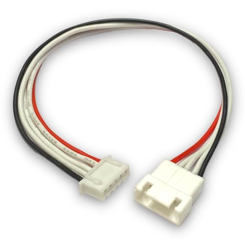 VUNIVERSUM 1x Stück JST-XH 4S 5Pin 30cm 14,8V Lipo Akku Premium Balancerkabel Verlängerung Ladekabel XH 2.50 mm Stecker auf Buchse 24AWG Silikonkabel Adapterkabel Modellbau von VUNIVERSUM