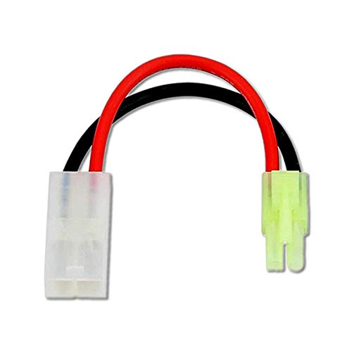 1x Stück Premium Adapter Japan Mini 9,5mm Nylon Buchse Female auf Japan 13,5mm Stecker Male 14AWG Kabel Adapterkabel Steckverbinder Hochstrom kompatibel zu Tamiya für Lipo Akku RC Modellbau von VUNIVERSUM