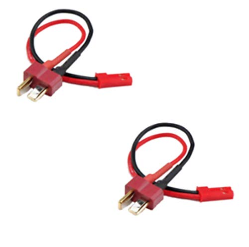 VUNIVERSUM 2 Stück Premium Adapter T-Dean Stecker Male auf JST Female für Lipo Akku LED Adapterkabel von Mr.Stecker Modellbau® von VUNIVERSUM