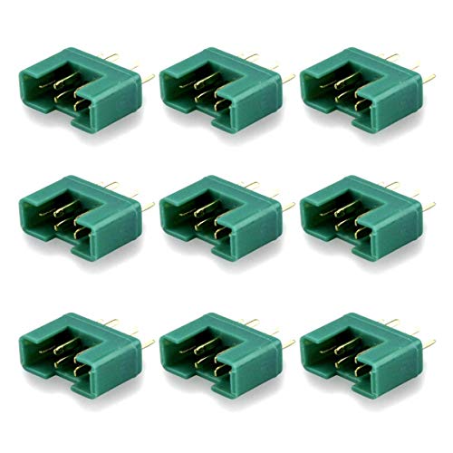 VUNIVERSUM 20 Stück Premium MPX Stecker Male Männlich Hochstromstecker Goldstecker 6PIN 6P 6 Kontakte 6 Polig bis 35A Qualität Modellbau von VUNIVERSUM