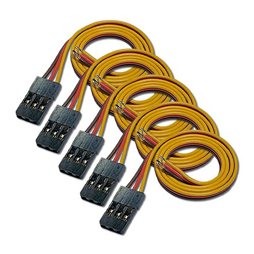 25 Stück 30cm Premium JR Servo Kabel Servokabel mit Female JR Graupner Kompatibel Stecker Enden Verzinnt Länge 300mm 26AWG 3PIN Stecker von Mr. Stecker Modellbau® von VUNIVERSUM