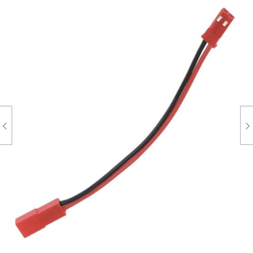 VUNIVERSUM 2X Stück 2Pin JST BEC 30cm Verlängerungskabel Kabel Stecker Buchse Male Female 20AWG für Lipo 1s 2s Akku von Mr. Stecker Modellbau® von VUNIVERSUM