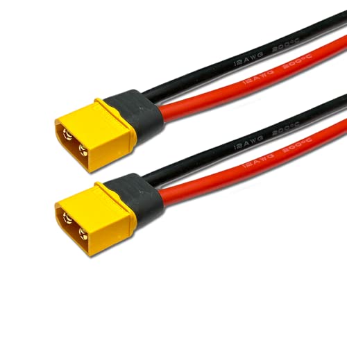 VUNIVERSUM 2X Stück Original XT60H Goldstecker Male Stecker inkl. 15cm 12AWG 3.31mm² Litze Kabel Hochstrom Lipo Akku Adapterkabel Modellbau VUNIVERSUM 2X Stück Original XT60H Goldstecker Male Stecker inkl. 15cm 12AWG 3.31mm² Litze Kabel Hochstrom Lipo Akku Adapterkabel Modellbau von VUNIVERSUM