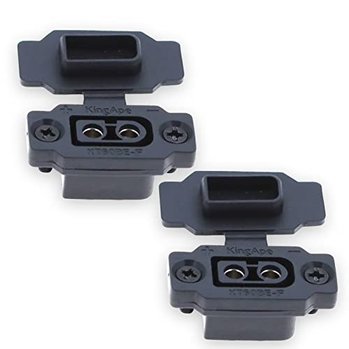 VUNIVERSUM 2X Stück XT60BE-F Hochstrom Einbaustecker Schwarz mit Gummikappe und M3 Schrauben Wassergeschützt für Lipo Akku kompatibel zu alle XT60 Stecker Goldstecker 2Pin VUNIVERSUM 2X Stück XT60BE-F Hochstrom Einbaustecker Schwarz mit Gummikappe und M3 Schrauben Wassergeschützt für Lipo Akku kompatibel zu alle XT60 Stecker Goldstecker 2Pin von VUNIVERSUM