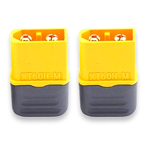 VUNIVERSUM 2X Stück XT60H Stecker Male Gelb passend zu XT60BE-F XT60E-F Hochstrom Einbaustecker für Lipo Akku Goldstecker 2Pin 60A VUNIVERSUM 2X Stück XT60H Stecker Male Gelb passend zu XT60BE-F XT60E-F Hochstrom Einbaustecker für Lipo Akku Goldstecker 2Pin 60A von VUNIVERSUM