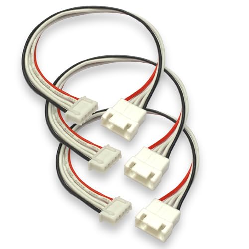 VUNIVERSUM 3X Stück JST-XH 4S 5Pin 30cm 14,8V Lipo Akku Premium Balancerkabel Kabel Verlängerung Ladekabel XH 2.50 mm Stecker auf Buchse 24AWG Adapterkabel Modellbau von VUNIVERSUM