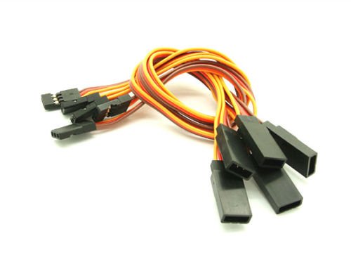 VUNIVERSUM 4X Stück Premium 30cm Servo Verlängerung Servokabel Verlängerungskabel Male to Female JR Graupner Futaba Stecker auf Buchse 26AWG Kabel von Mr. Stecker Modellbau® von VUNIVERSUM