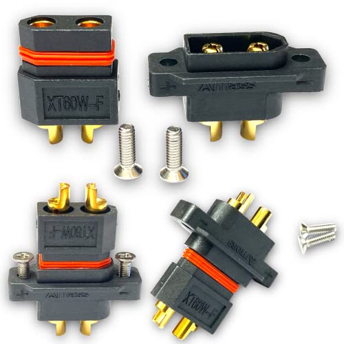 VUNIVERSUM 5X Paar Original Premium XT60 XT60W XT60E Einbaustecker mit Schrauben Male + Female Goldstecker Lipo Akku Wasserdicht Copter Drohne Boot Schiff Modellbau VUNIVERSUM 5X Paar Original Premium XT60 XT60W XT60E Einbaustecker mit Schrauben Male + Female Goldstecker Lipo Akku Wasserdicht Copter Drohne Boot Schiff Modellbau von VUNIVERSUM