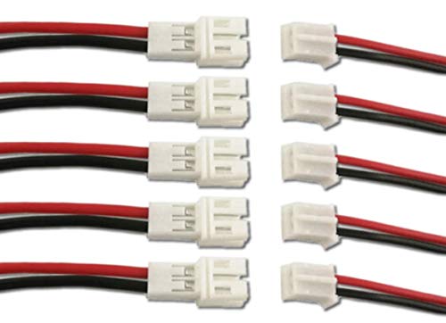 VUNIVERSUM 5 Paare 10 Stück Micro JST PH 2.0 2PIN Rastermaß 2mm Steckverbinder Stecker Male Buchse Female mit je 10cm Kabel Verlängerung Lipo Akku Komputer Elektronik PC DIY Modellbau VUNIVERSUM 5 Paare 10 Stück Micro JST PH 2.0 2PIN Rastermaß 2mm Steckverbinder Stecker Male Buchse Female mit je 10cm Kabel Verlängerung Lipo Akku Komputer Elektronik PC DIY Modellbau von VUNIVERSUM