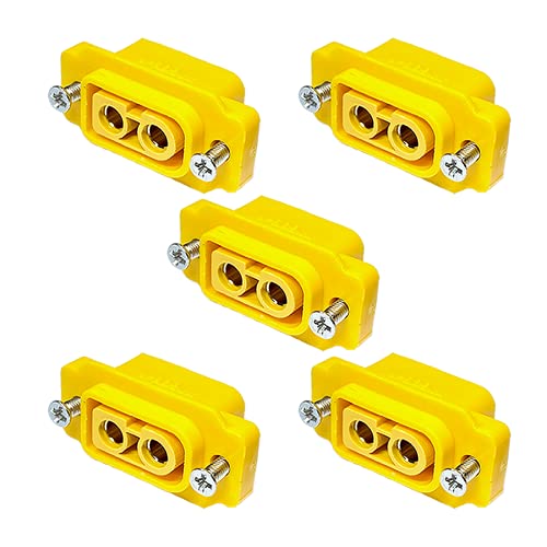 VUNIVERSUM 5X Stück Original XT60E XT60E-F Einbaustecker Female Buchse Goldstecker mit Schrauben Montage Copter Drohne Lipo Akku Anschluss RC Modellbau VUNIVERSUM 5X Stück Original XT60E XT60E-F Einbaustecker Female Buchse Goldstecker mit Schrauben Montage Copter Drohne Lipo Akku Anschluss RC Modellbau von VUNIVERSUM