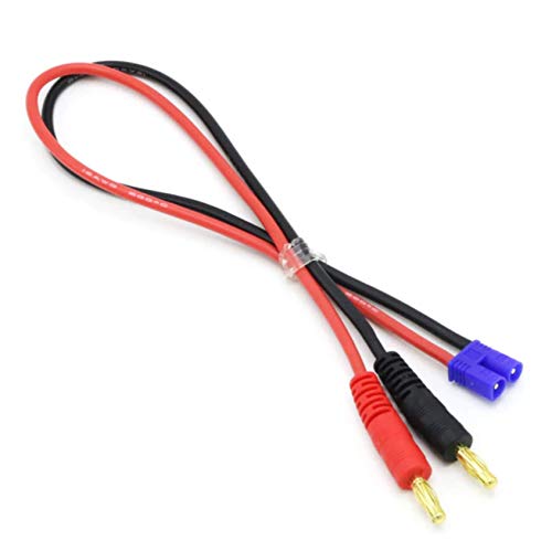 VUNIVERSUM Premium Lipo Akku Ladekabel 4mm Bananenstecker auf EC2 Stecker Male von Mr. Stecker Modellbau® von VUNIVERSUM