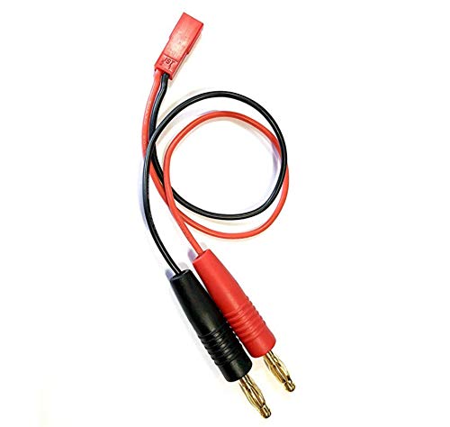 VUNIVERSUM Premium Lipo Akku Ladekabel 4mm Bananenstecker auf JST 2Pin BEC Stecker Male 30cm 20AWG für Lipo Akku Modellbau von VUNIVERSUM
