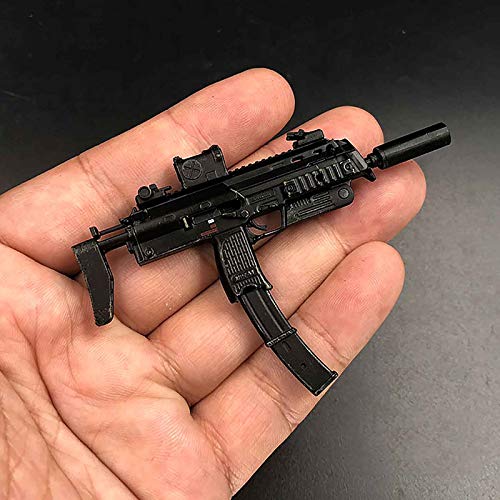 VUSLA 1/6 Scale Action Figures Accessories, MP7A1 Submachine Gun Miniature Plastic Model for PHICEN, Tbleague, HT Toys Non-Launchable,A von VUSLA