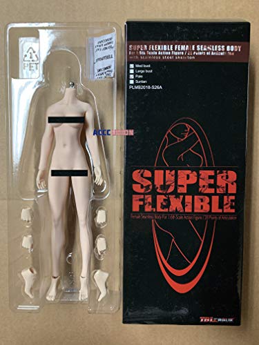 VUSLA TBLeague S26A 1/6 Scale Seamless Female Girl Figure Body 10.6" M Bust Pale von VUSLA