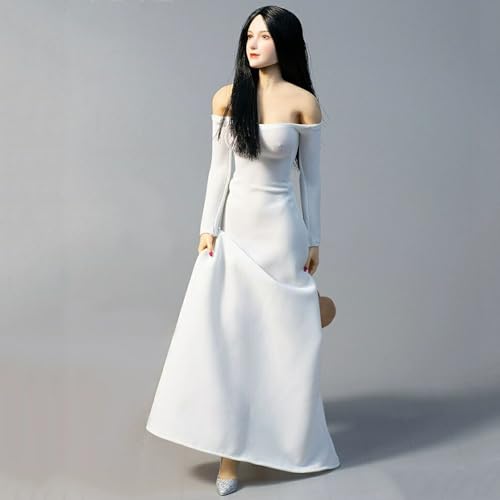 VUSLB 1/6 Scale Figur Doll Kleidung, Evening Gown Kleid, Outfit Costume for 12 inch weiblich ActionFigurn -White VUSLB 1/6 Scale Figur Doll Kleidung, Evening Gown Kleid, Outfit Costume for 12 inch weiblich ActionFigurn -White von VUSLB