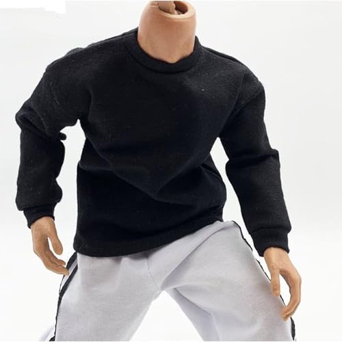 VUSLB 1/6 Scale Mann Figur Doll Kleidung Custom,Sweatshirt for 12inch Mann Dolls Figur Kleidung -Black VUSLB 1/6 Scale Mann Figur Doll Kleidung Custom,Sweatshirt for 12inch Mann Dolls Figur Kleidung -Black von VUSLB