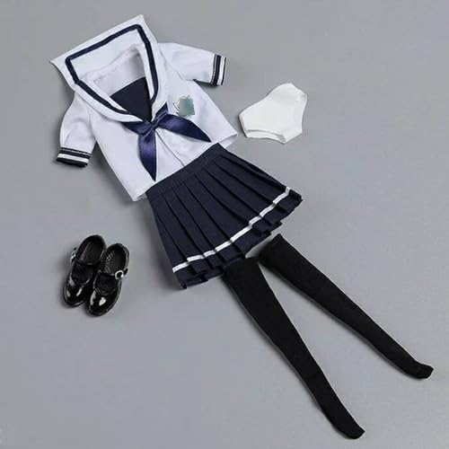 VUSLB 1/6 Scale weiblich Figur Kleidung, School Girl Suit Uniform Costume for 12 inch weiblich ActionFigurn -A VUSLB 1/6 Scale weiblich Figur Kleidung, School Girl Suit Uniform Costume for 12 inch weiblich ActionFigurn -A von VUSLB