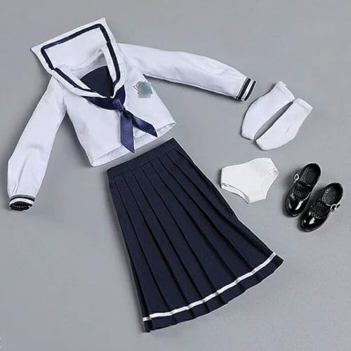 VUSLB 1/6 Scale weiblich Figur Kleidung, School Girl Suit Uniform Costume for 12 inch weiblich ActionFigurn -G VUSLB 1/6 Scale weiblich Figur Kleidung, School Girl Suit Uniform Costume for 12 inch weiblich ActionFigurn -G von VUSLB