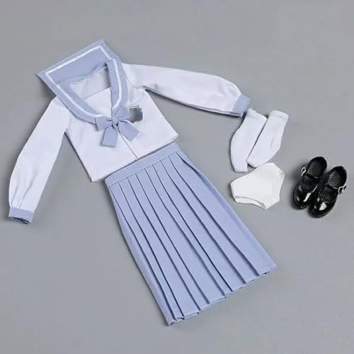 VUSLB 1/6 Scale weiblich Figur Kleidung, School Girl Suit Uniform Costume for 12 inch weiblich ActionFigurn -H VUSLB 1/6 Scale weiblich Figur Kleidung, School Girl Suit Uniform Costume for 12 inch weiblich ActionFigurn -H von VUSLB