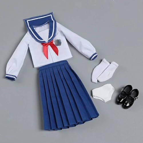 VUSLB 1/6 Scale weiblich Figur Kleidung, School Girl Suit Uniform Costume for 12 inch weiblich ActionFigurn -K VUSLB 1/6 Scale weiblich Figur Kleidung, School Girl Suit Uniform Costume for 12 inch weiblich ActionFigurn -K von VUSLB