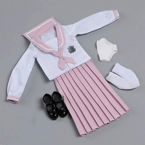 VUSLB 1/6 Scale weiblich Figur Kleidung, School Girl Suit Uniform Costume for 12 inch weiblich ActionFigurn -L VUSLB 1/6 Scale weiblich Figur Kleidung, School Girl Suit Uniform Costume for 12 inch weiblich ActionFigurn -L von VUSLB